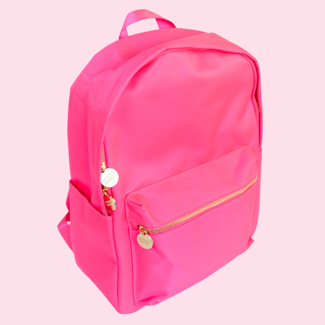 Classic Initial Backpack - Barbie Pink