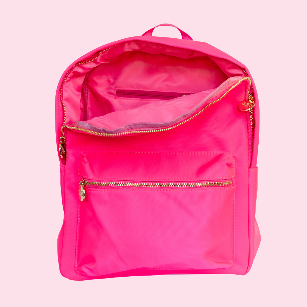 Classic Initial Backpack - Barbie Pink