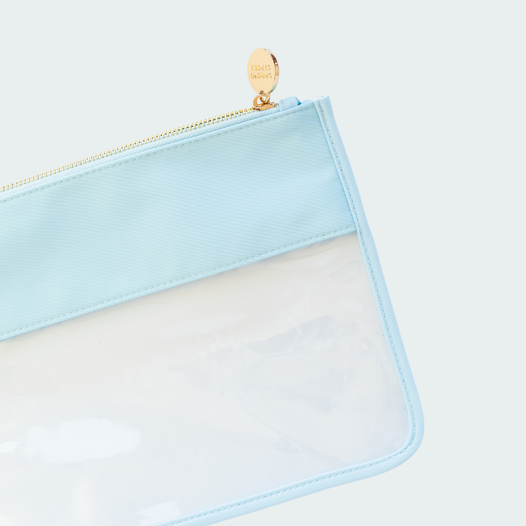 Ice Blue Clear Pouch