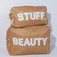 X-Large Caramel Beauty Makeup Bag, Cosmetics Bag and Travel Bag