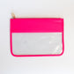 Candy Pink Clear Pouch