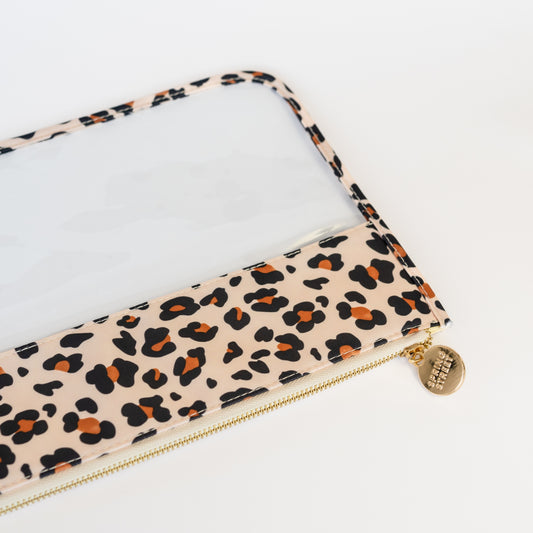 Leopard Clear Pouch