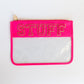 Candy Pink Clear Pouch