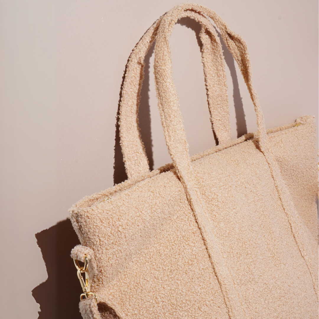 Caramel Teddy Tote Bag