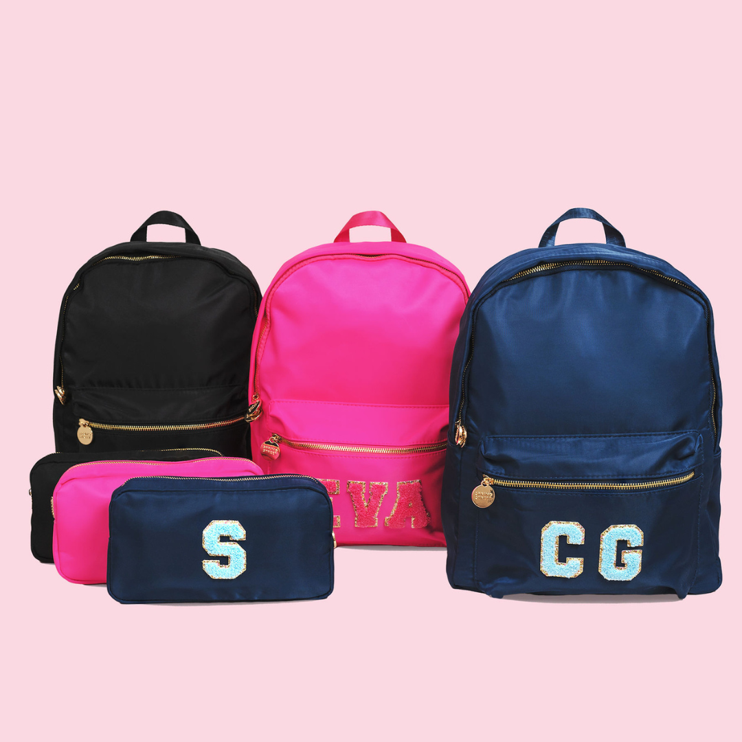 Classic Initial Backpack - Barbie Pink